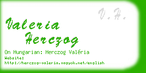 valeria herczog business card