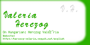 valeria herczog business card